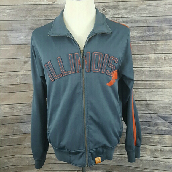 nike tribute jacket grey orange